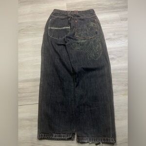 Air Jordan RARE 2007 Black denim embroidered Jeans Anniversary edition sz 30